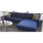 Anders Navy Blue Reversible Sectional
