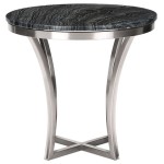  Aurora Black Marble Side Table